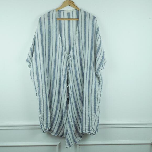CP Shades Tops - CP Shades XS Cardigan Kimono Tie Front Jacket Beach Cover Boho Lagenlook Minimal